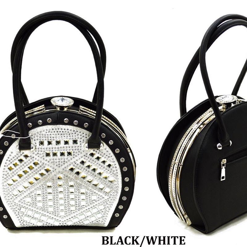 Black Rhinestone Purse